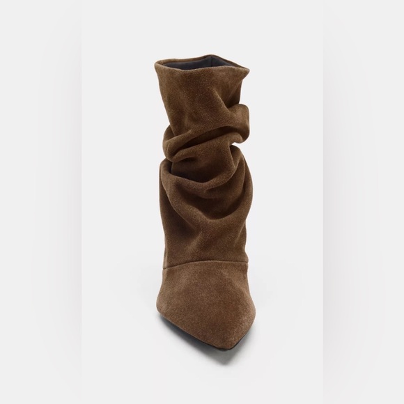 🔥🔥Zara kitten Brown Suede Ankle Boots - Picture 5 of 10